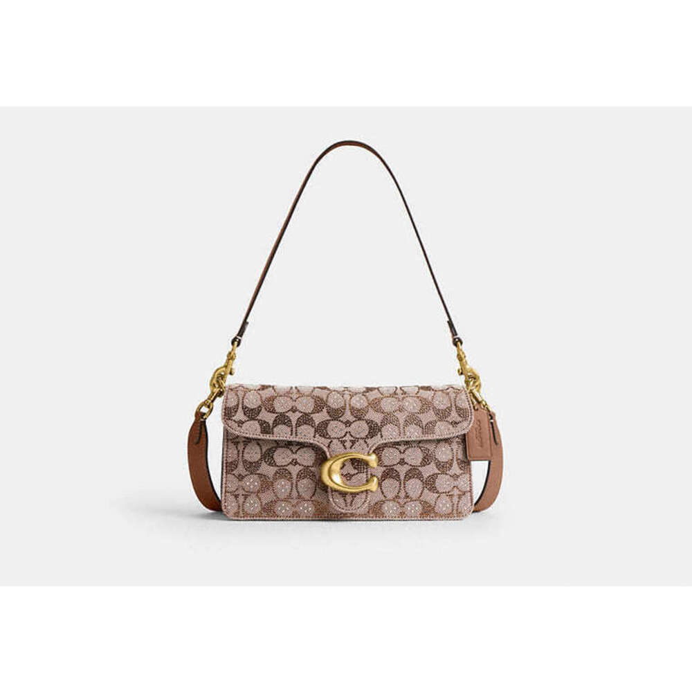 Coach Tabby Shoulder Bag 26 In Crystal Signature Jacquard